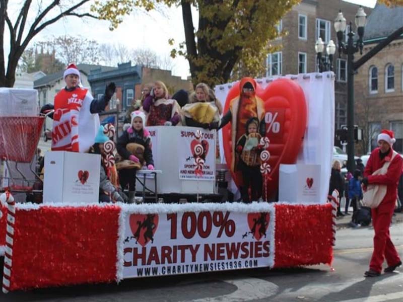 float in holiday parade