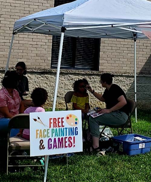 free face painting and games